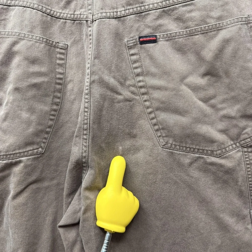 FUBU The Collection Cargo Shorts Mens 46‎ Brown Canvas Utility Big Tall Relaxed